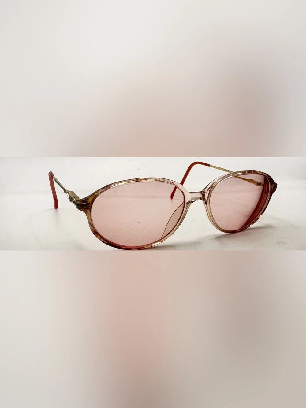 Lawrence Eyewear Brown Translucent Oval Sunglasses Frames Only